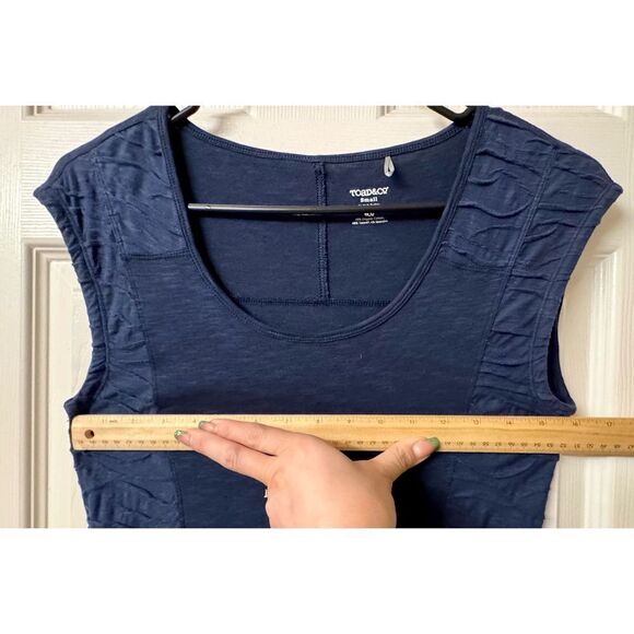 NWOT Toad&Co Sama Sama Cap Sleeve Scoop Neck Eco-Friendly Women's Blue Dress Sma - Picture 7 of 8